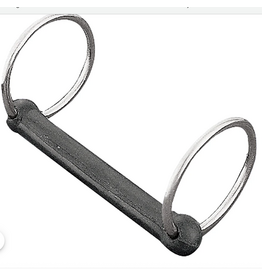 RUBBER BIT WITH SS RINGS 6"