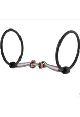 RING SNAFFLE BIT WITH 5" SWEET IRON SMOOTH LIFESAVER