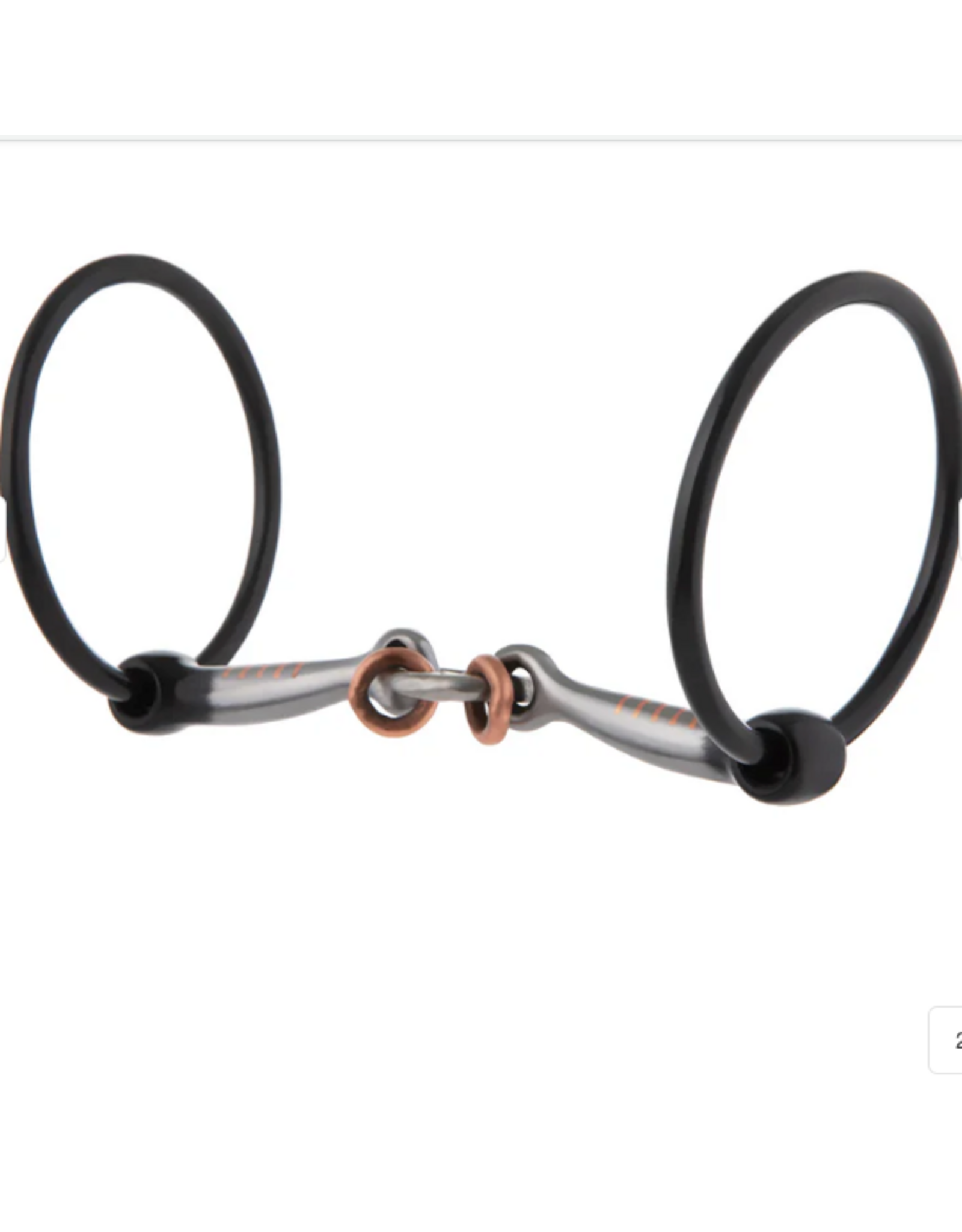 RING SNAFFLE BIT WITH 5" SWEET IRON SMOOTH LIFESAVER