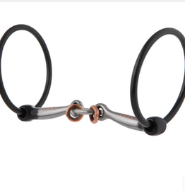 RING SNAFFLE BIT WITH 5" SWEET IRON SMOOTH LIFESAVER