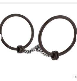 SNAFFLE BIT ANTIQUED TWIST CURVED MOUTH