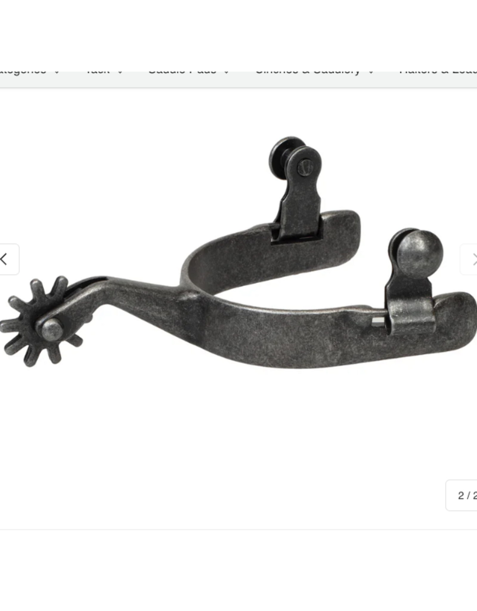 MENS CUTTING ROWEL SPUR BLACK