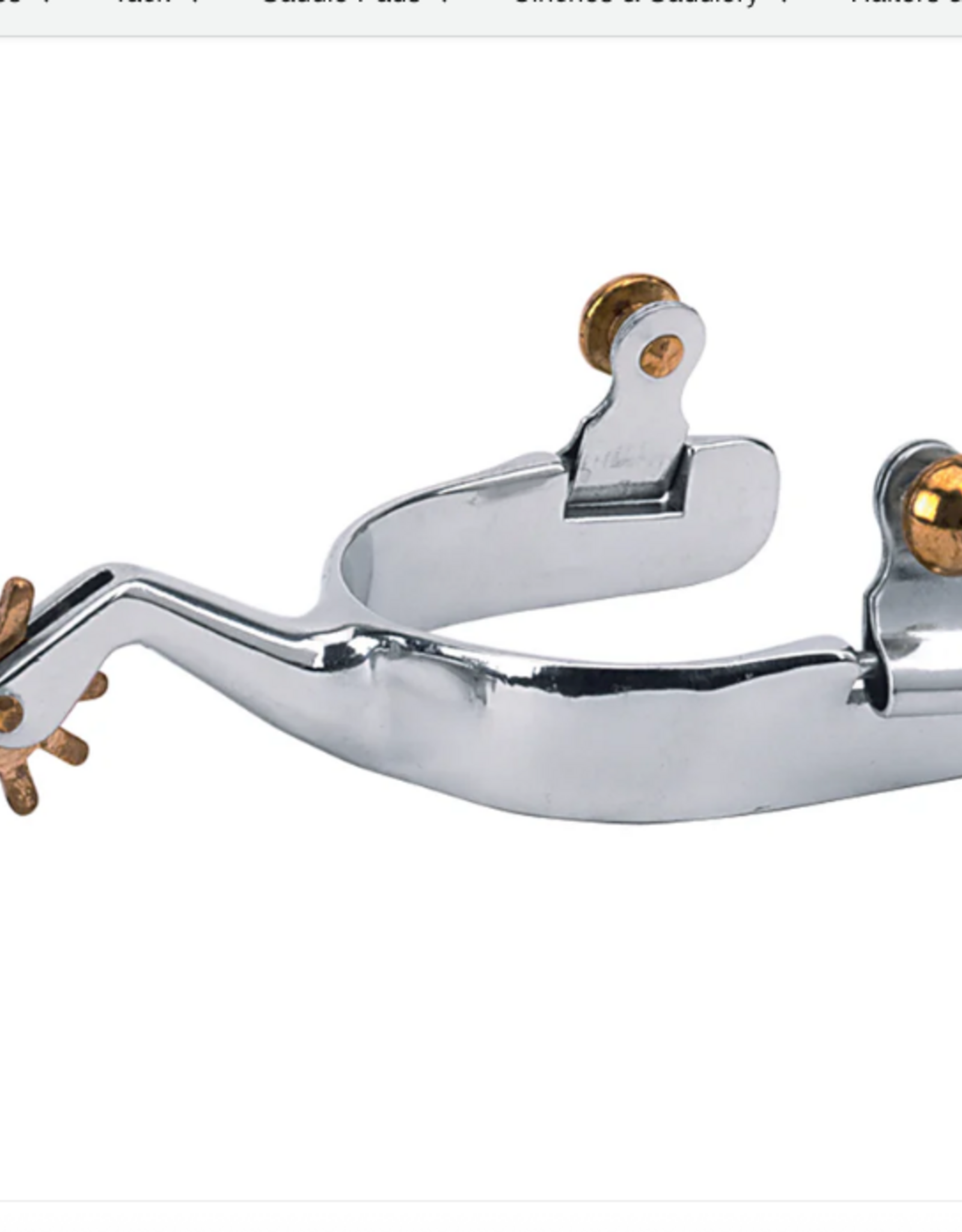 MEN CUTTING SPURS WITH PLAIN BAND