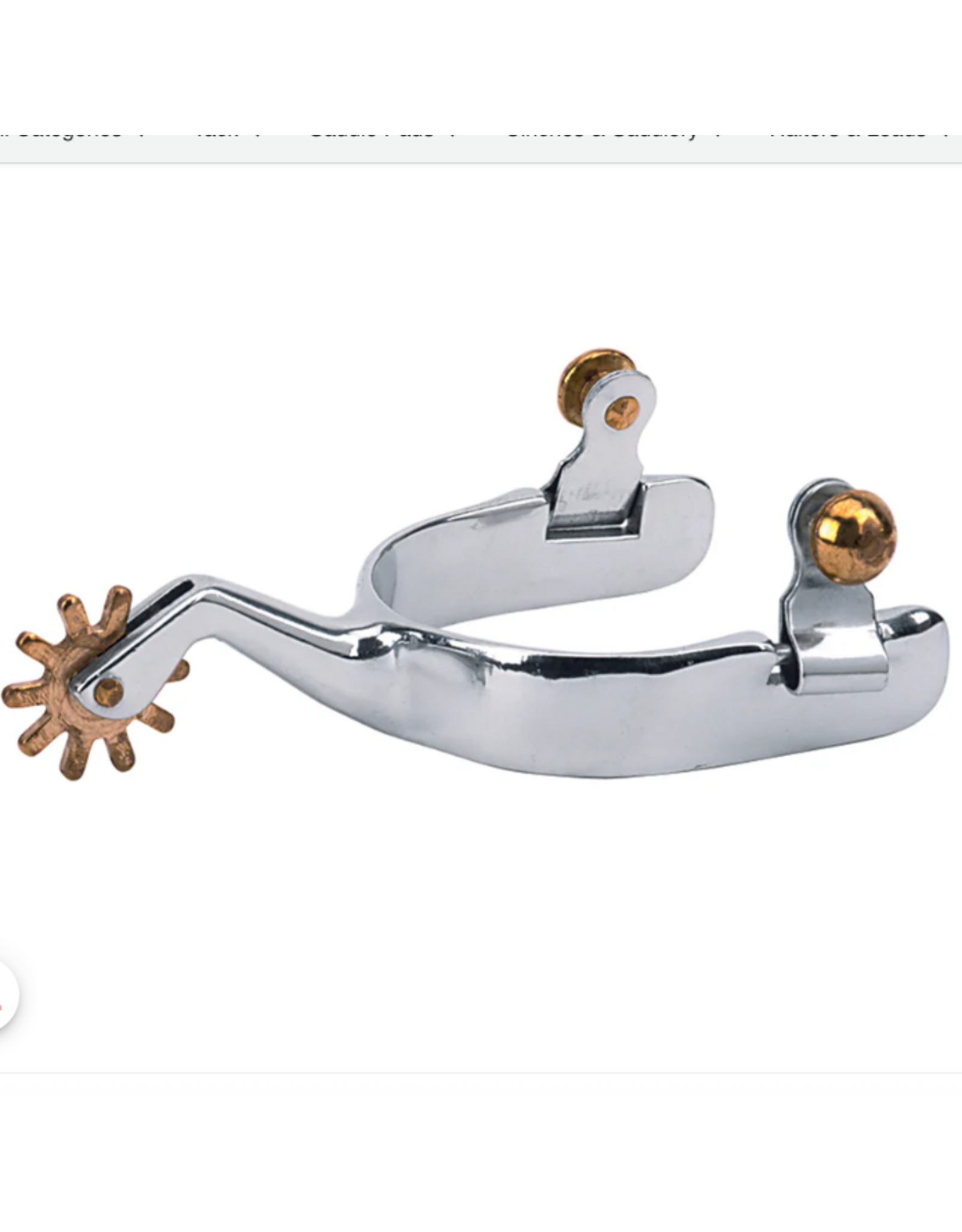 MEN CUTTING SPURS WITH PLAIN BAND