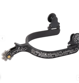 SPURS LADIES WITH ENGRAVED TRIM BLACK