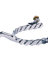 MENS ROPING SPURS WITH TWISTED BAND