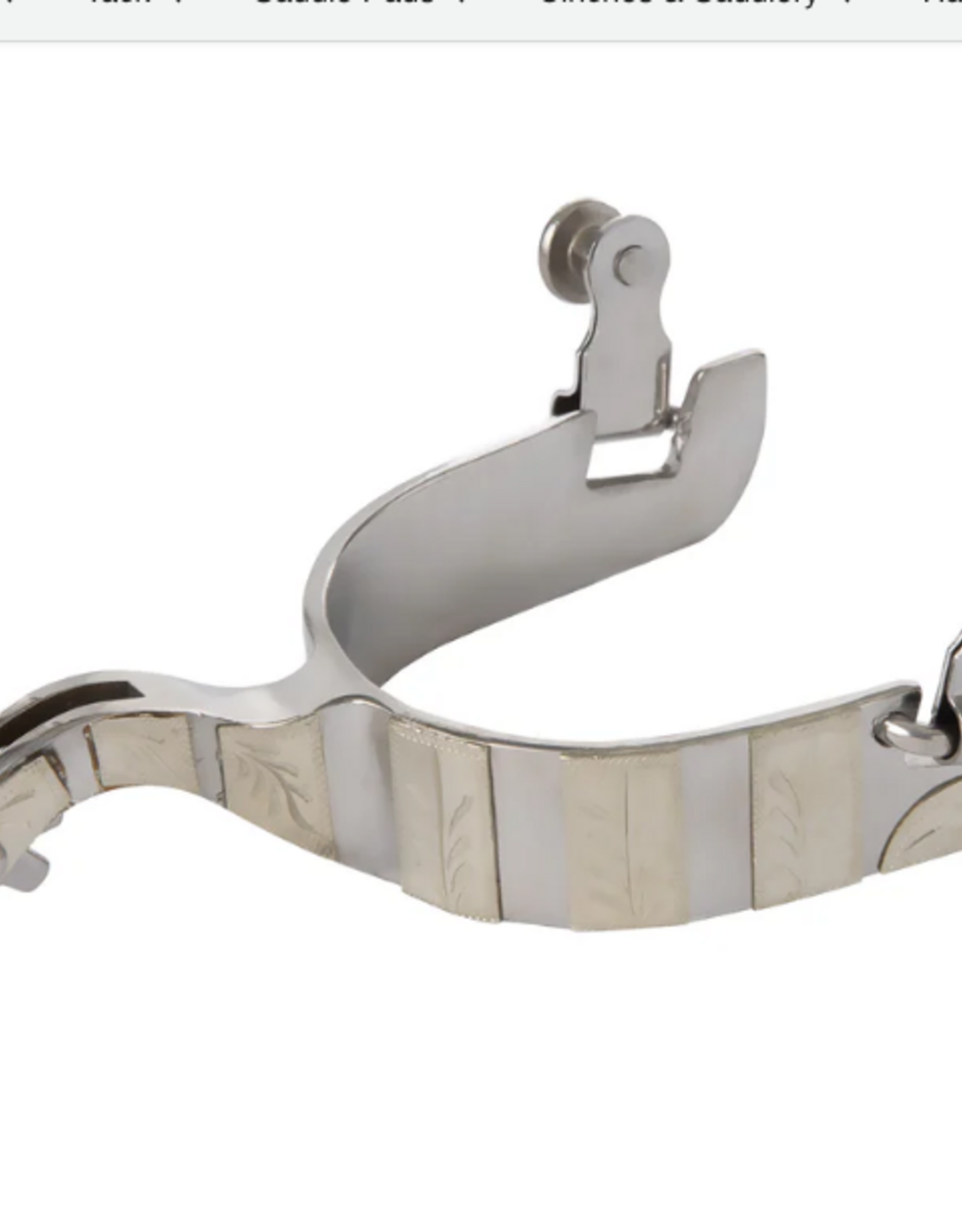 SPURS MENS WITH ENGRAVED GERMAN SILVER TRIM