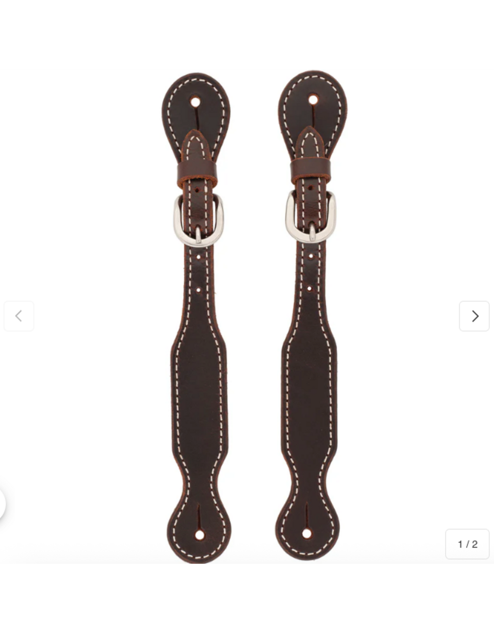 SPUR STRAP BUFFALO LEATHER DARK BROWN