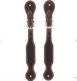 SPUR STRAP BUFFALO LEATHER DARK BROWN