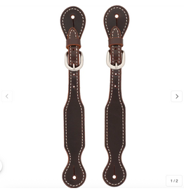 SPUR STRAP BUFFALO LEATHER DARK BROWN