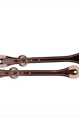 SPUR STRAPS WITH RAWHIDE CORNERS