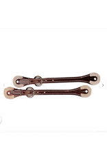 SPUR STRAPS WITH RAWHIDE CORNERS