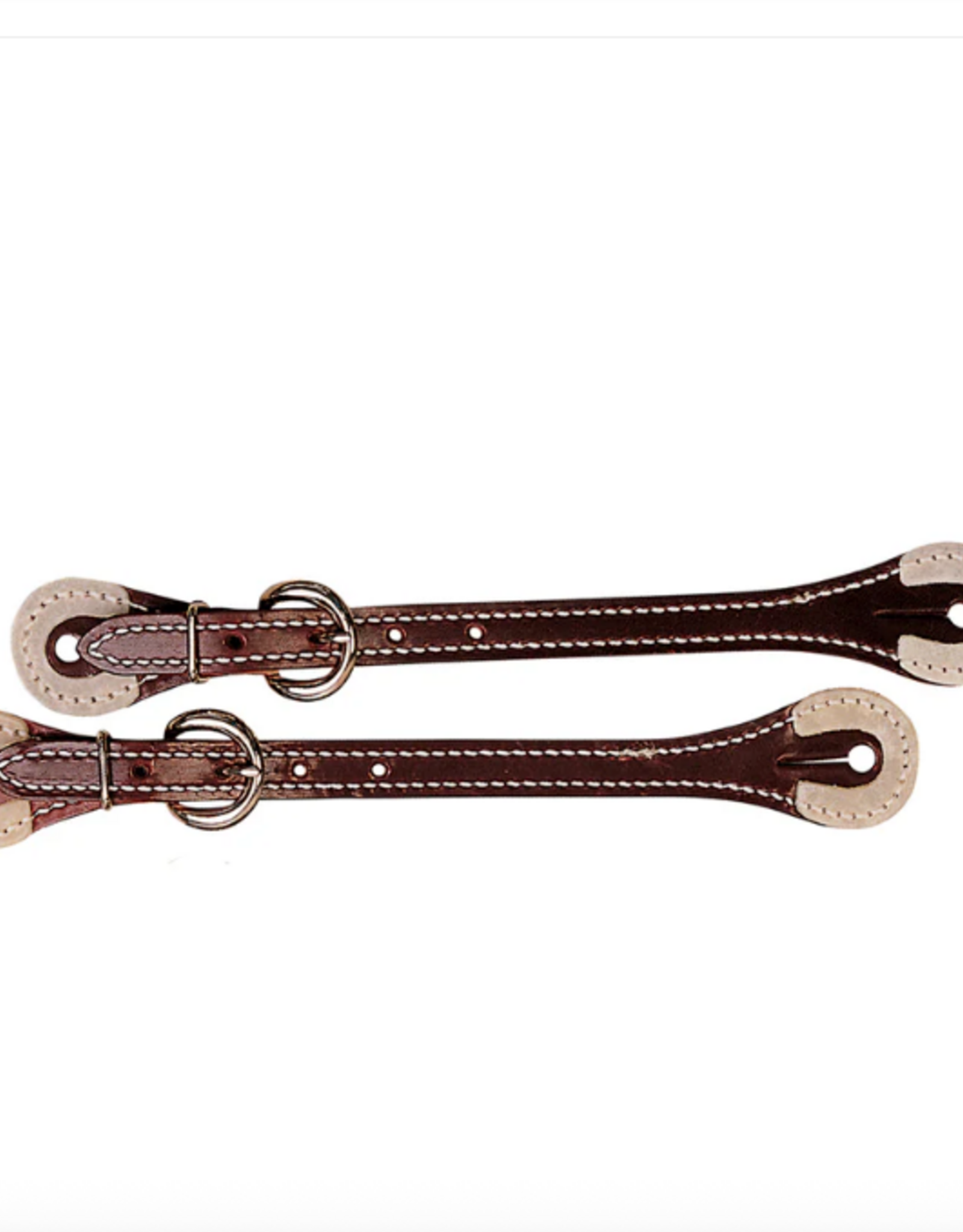SPUR STRAPS WITH RAWHIDE CORNERS