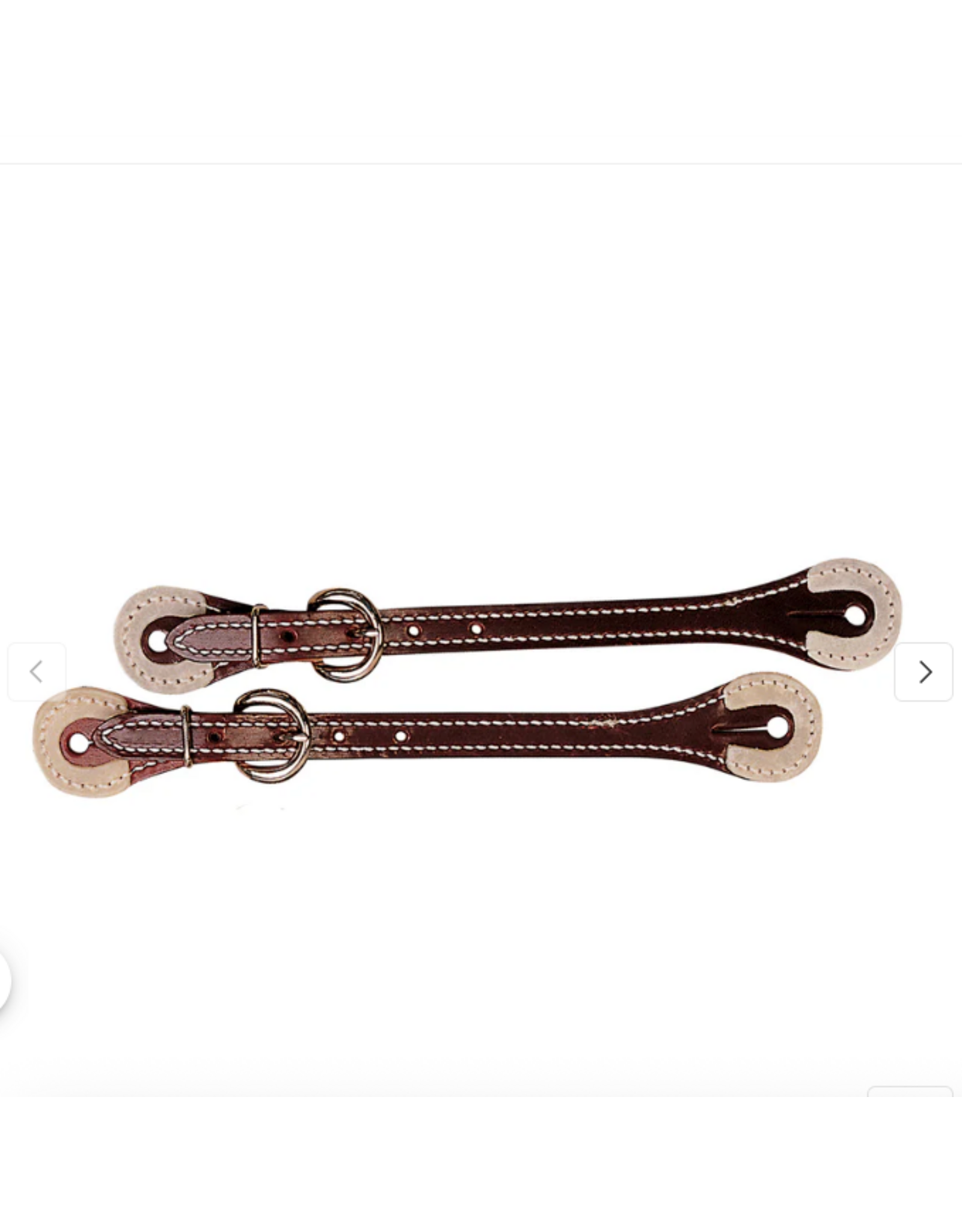 SPUR STRAPS WITH RAWHIDE CORNERS