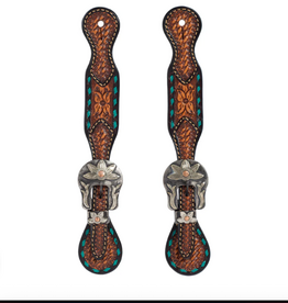 SPUR STRAP WOMENS FLORALBUCKSTITCH