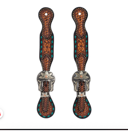 SPUR STRAP WOMENS FLORALBUCKSTITCH