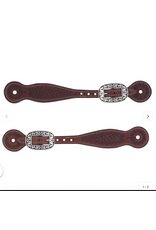 BASIN COWBOY THIN SPUR STRAP, BR