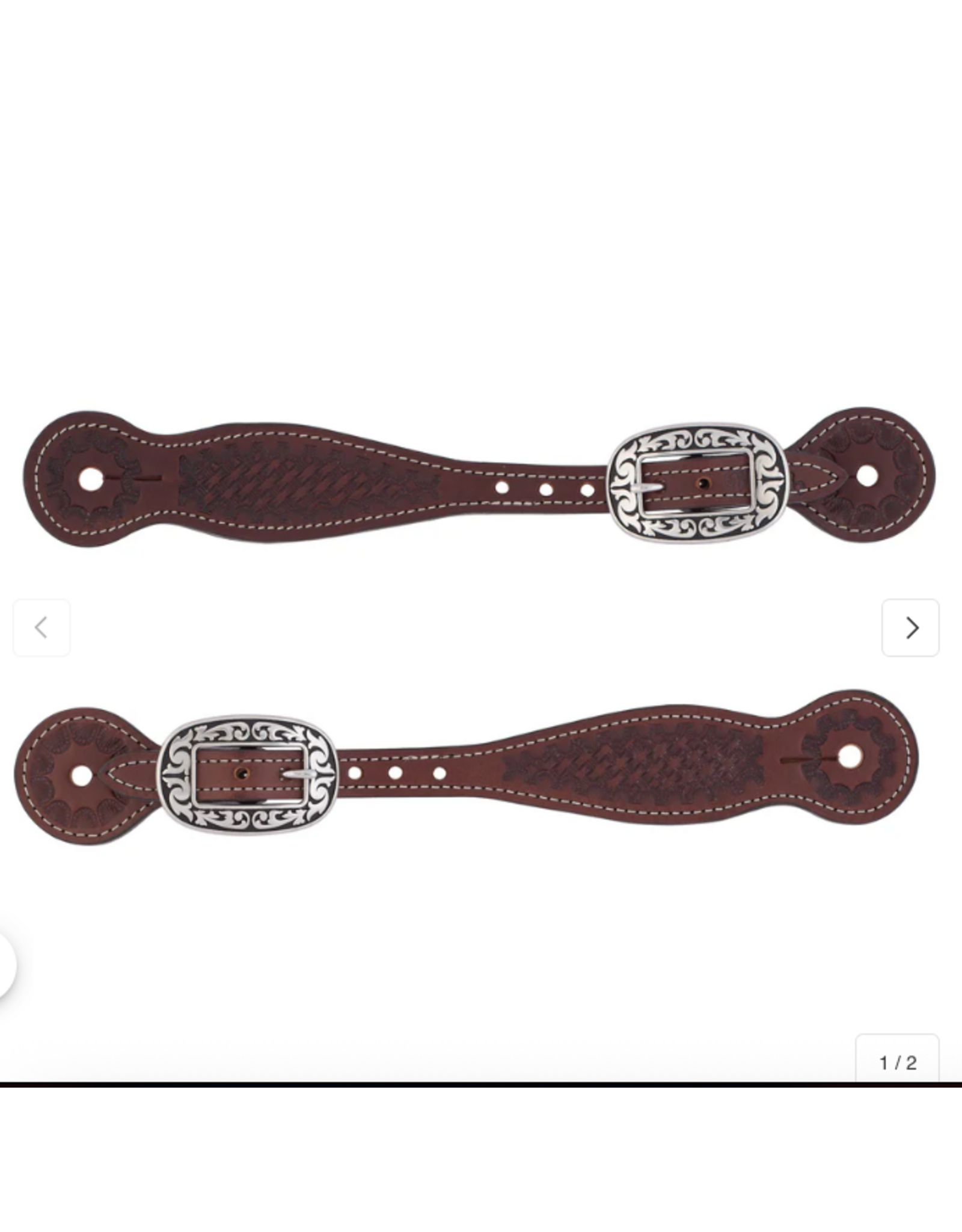 BASIN COWBOY THIN SPUR STRAP, BR