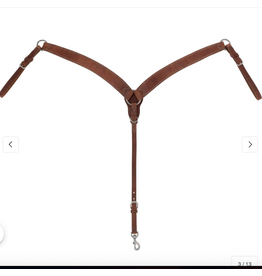 BREAST COLLAR PROTACK CONTOURED OILED RUSSET