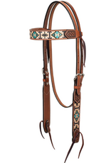HEADSTALL SLIDING EAR AZTEC