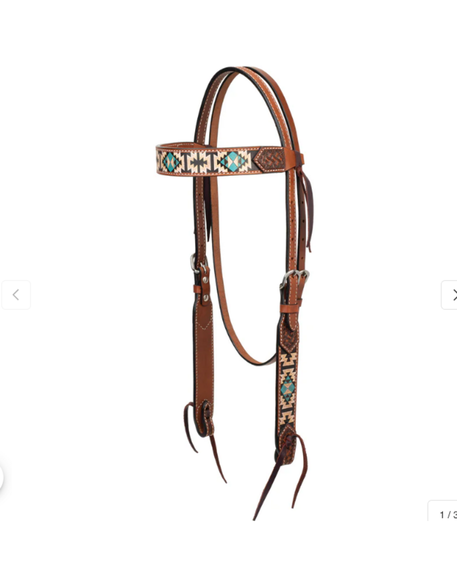 HEADSTALL SLIDING EAR AZTEC