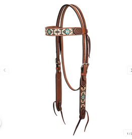 HEADSTALL SLIDING EAR AZTEC