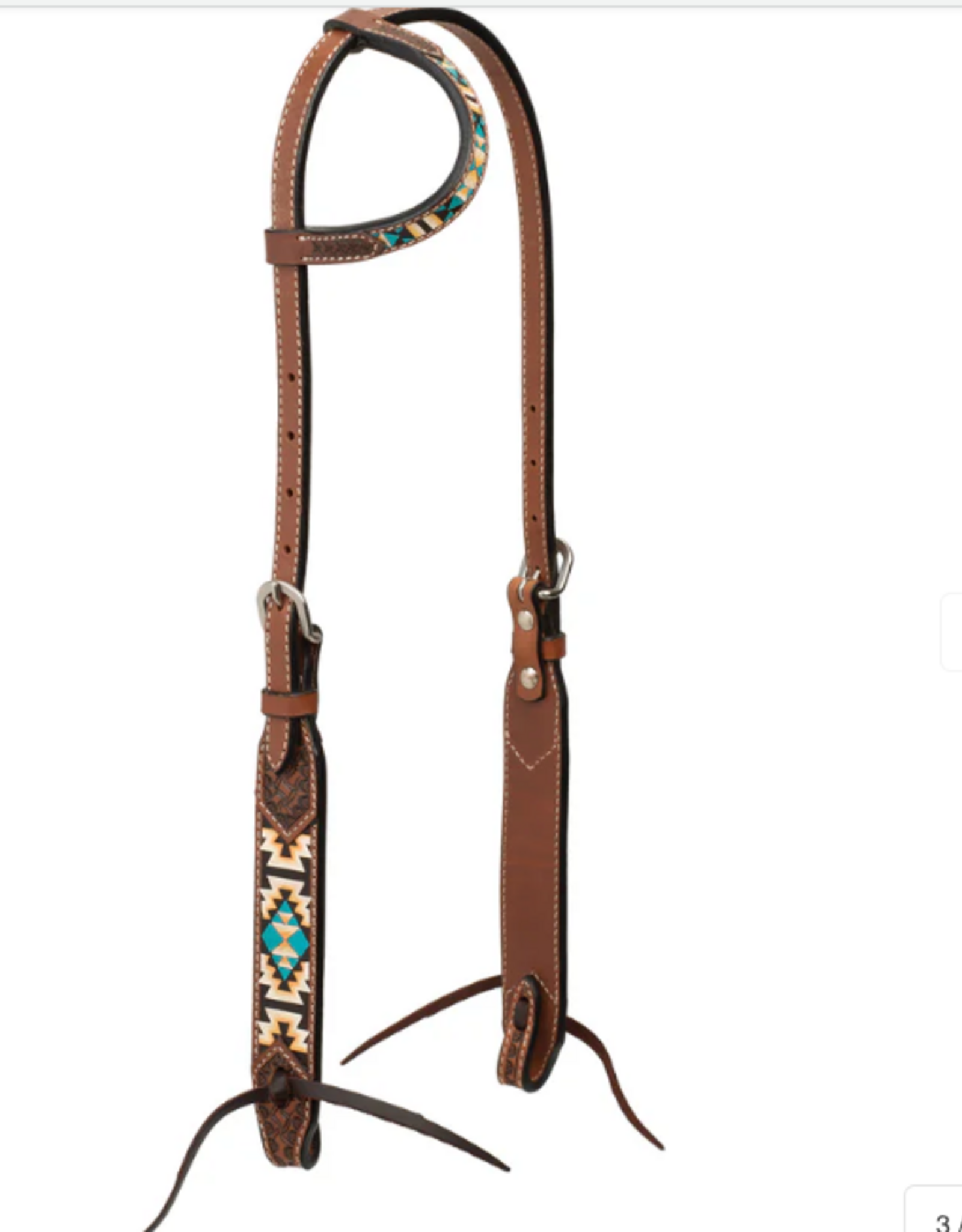 HEADSTALL SLIDING EAR AZTEC