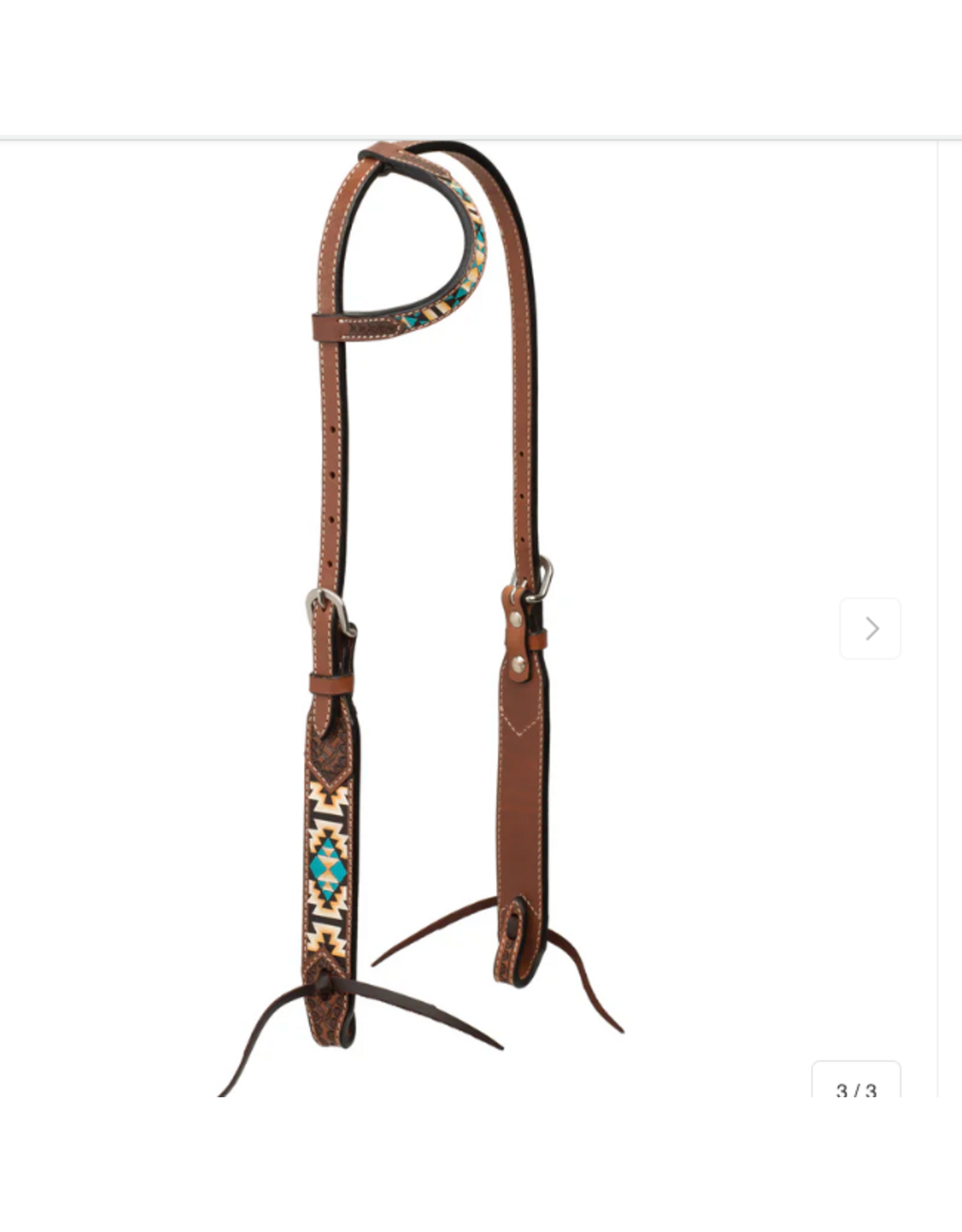 HEADSTALL SLIDING EAR AZTEC