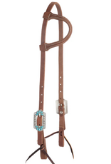 HEADSTALL PROTACK FLOWER BUCKLE SLIDING EAR
