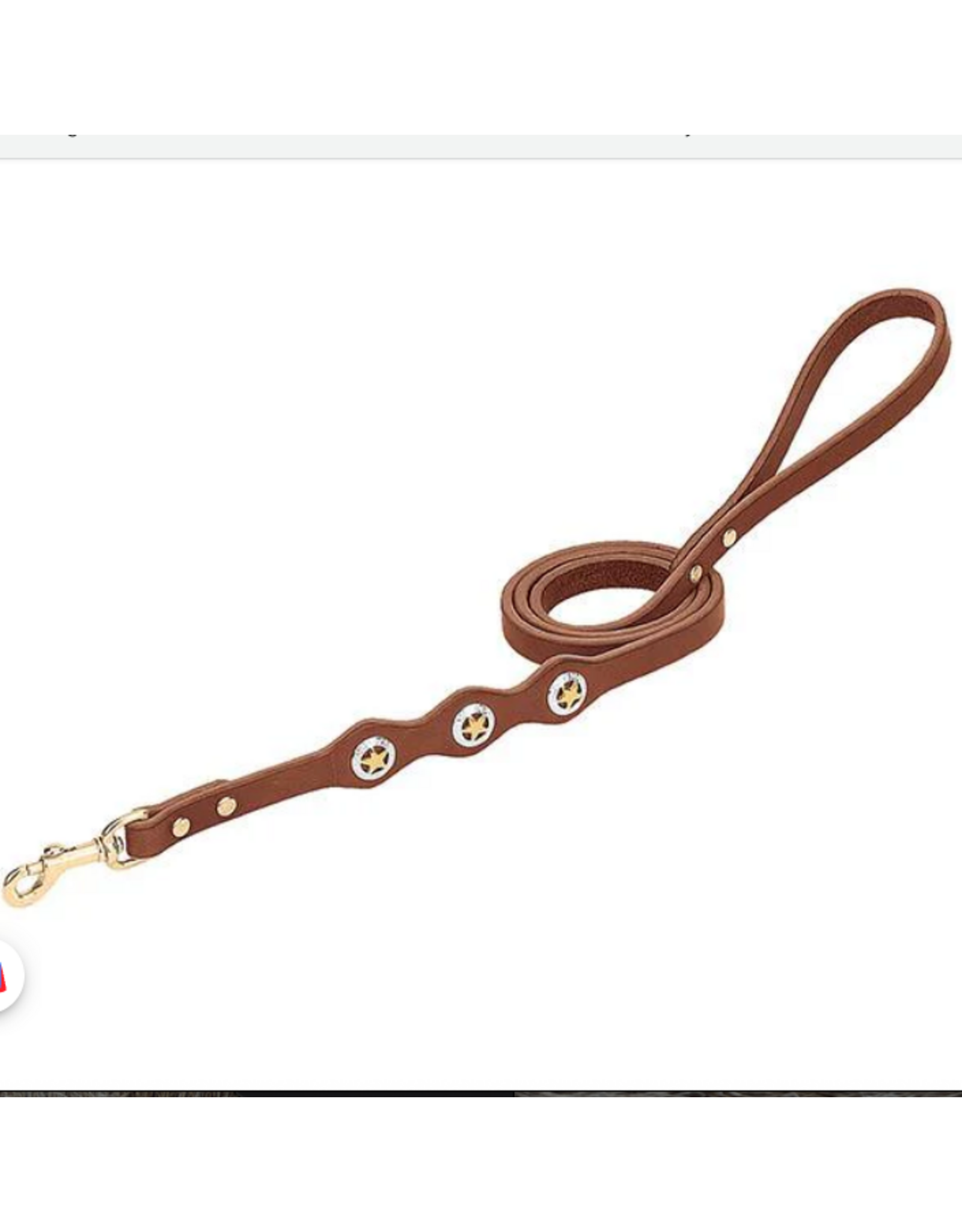 DOG LEASH LEATHER LONSTAR CONCHO