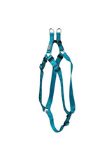 DOG HARNESS TEAL GEO PRINT