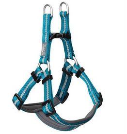 DOG HARNESS REFLECTIVE TEAL