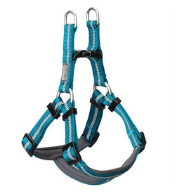 DOG HARNESS REFLECTIVE TEAL
