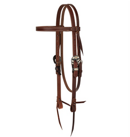 HEADSTALL BROWBAND  STS RANCH FLORAL BUCKLES