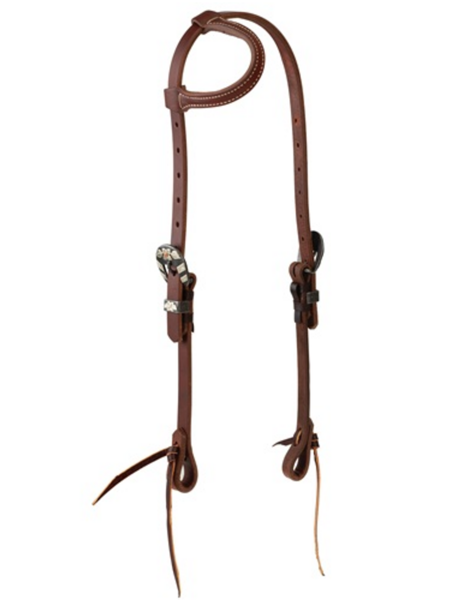 HEADSTALL SLIDING EAR STS RANCH FLORAL BUCKLES