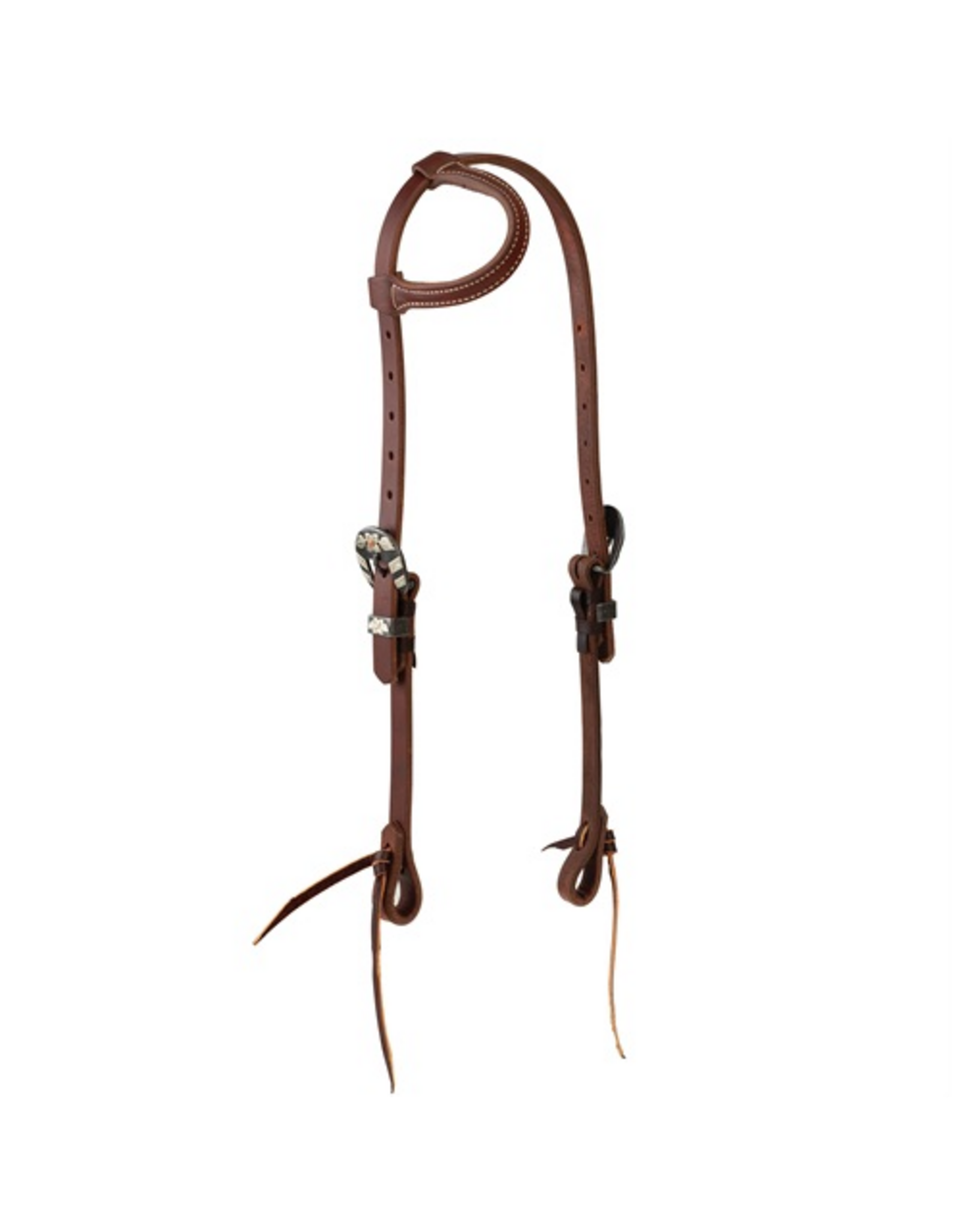 HEADSTALL SLIDING EAR STS RANCH FLORAL BUCKLES