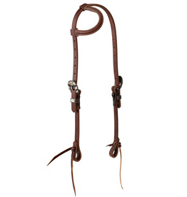 HEADSTALL SLIDING EAR STS RANCH FLORAL BUCKLES