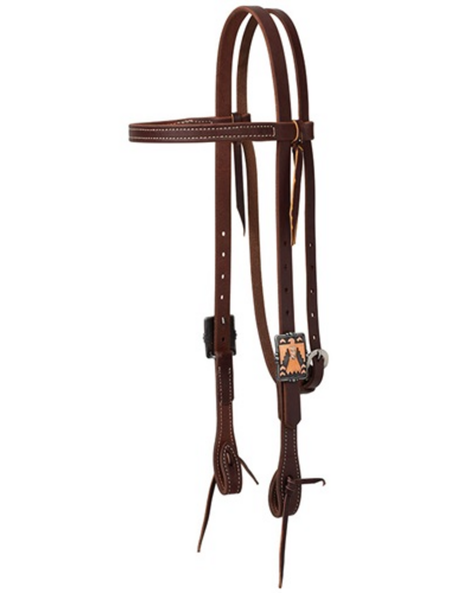 HEADSTALL STRAIGHT BROWBAND  THUNDERBIRD BUCKLE