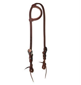 HEADSTALL SLIDING EAR WITH FLOWER BUCKLE WORKING TACK