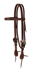 HEADSTALL BROWBAND  WITH FLOWER BUCKLE WORKING TACK