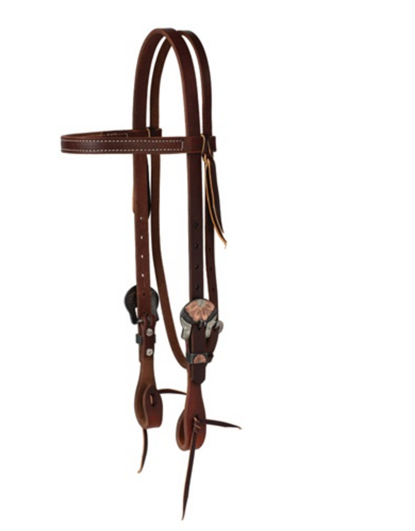 HEADSTALL BROWBAND  WITH FLOWER BUCKLE WORKING TACK