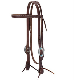 HEADSTALL BROWBAND FEATHER BUCKLE WORK TACK