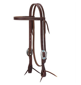 HEADSTALL BROWBAND FEATHER BUCKLE WORK TACK