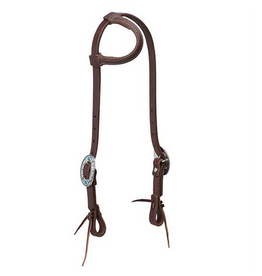 HEADSTALL SLIDING EAR FEATHER BUCKLE WORK TACK