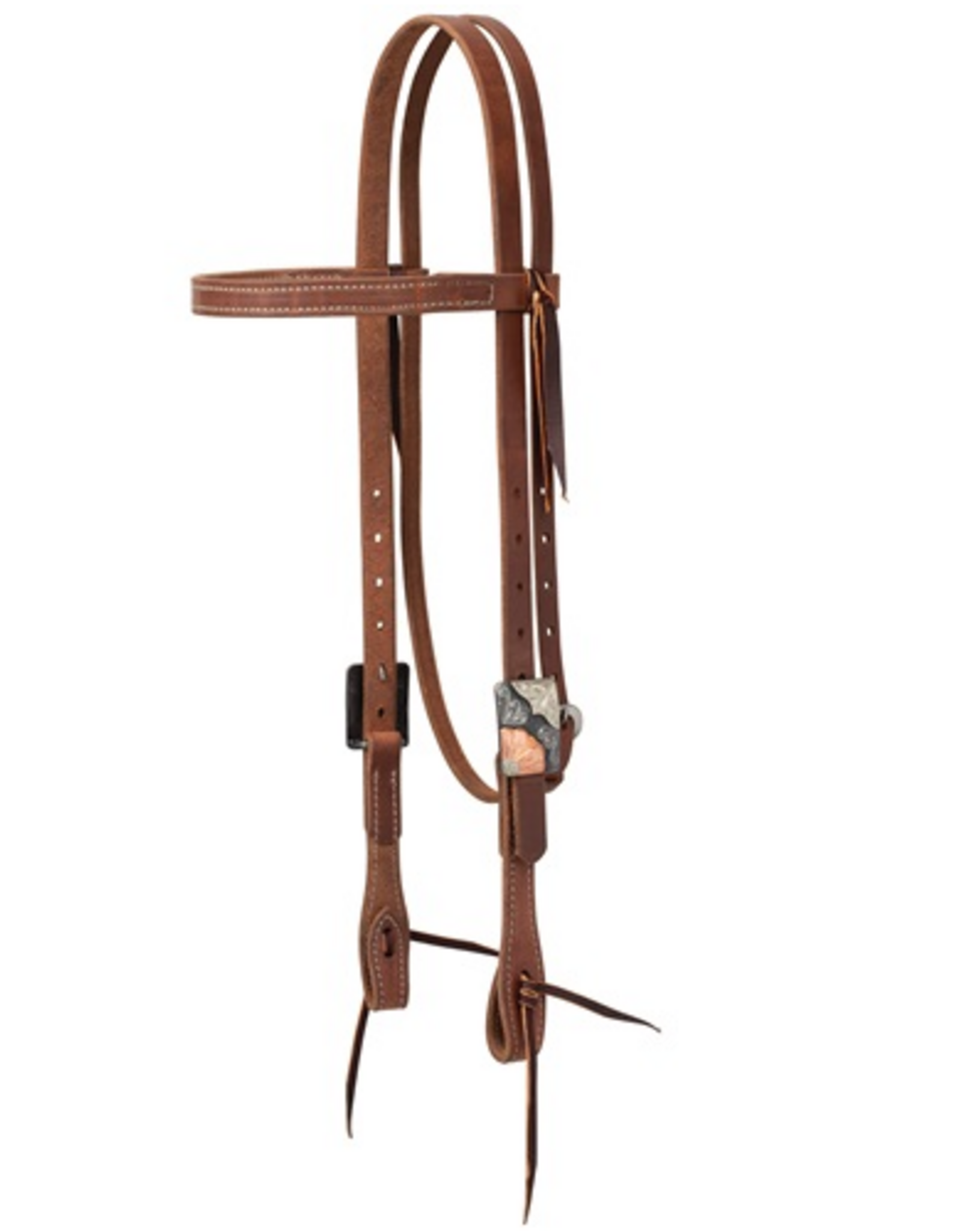 BROWBAND  HEADSTALL FLORAL BUCKLE PROTACK