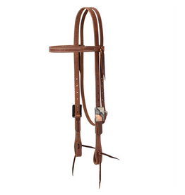 BROWBAND  HEADSTALL FLORAL BUCKLE PROTACK