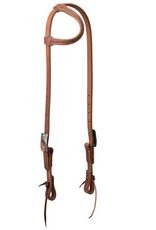 SLIDING EAR HEADSTALL COPPER FLORAL BUCKLE PRO TACK