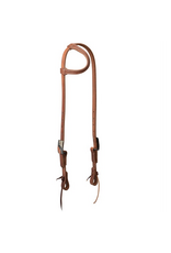 SLIDING EAR HEADSTALL COPPER FLORAL BUCKLE PRO TACK