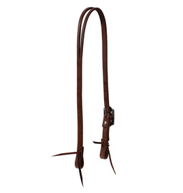 SPLIT EAR HEADSTALL COPPER FLORAL BUCKLE PRO TACK