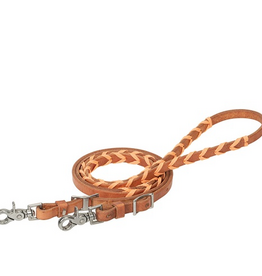 BARREL REIN BRAIDED  ORANGE